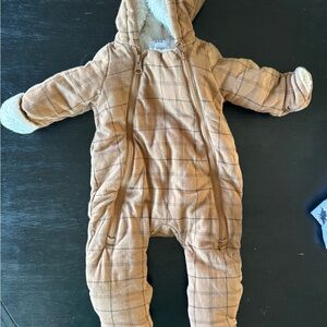 GAP Baby brown fleece onesie